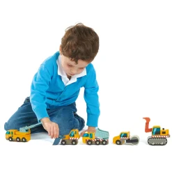 Tender Leaf 5 arbejdskøretøjer - Byggeplads- Legetøjsbiler