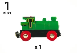 Brio 33595 Batteridrevet tovejs lokomotiv, grønt/sort- Togbaner & Tog