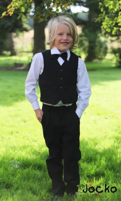 Jocko 4 Delt Festsæt - Sort/Hvid- Juletøj|Festtøj & Tilbehør