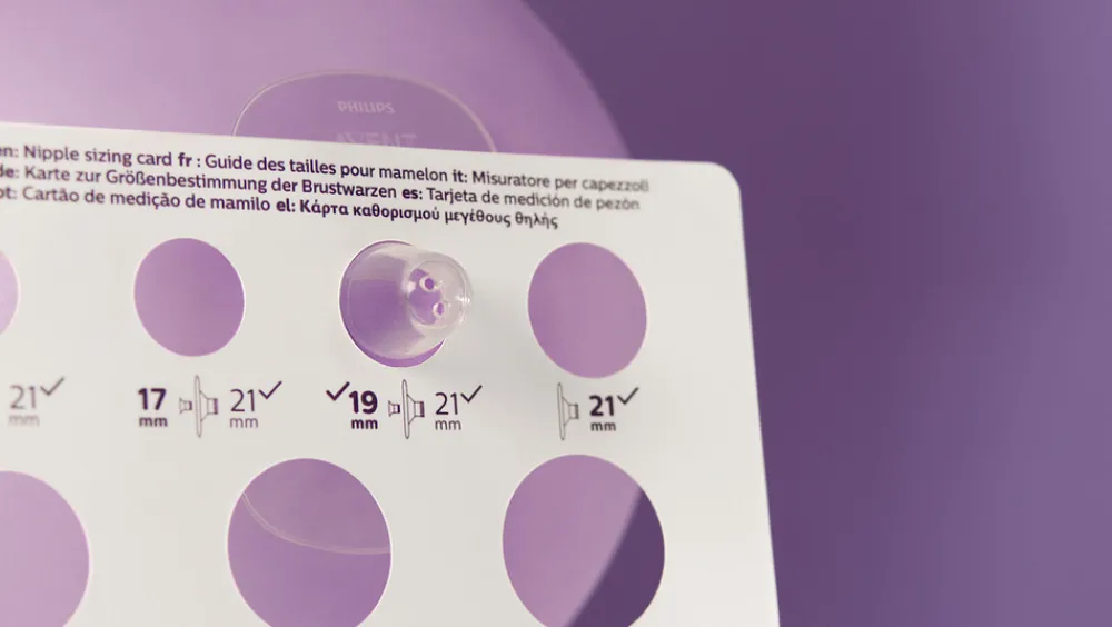 Philips Avent 15 mm og 17 mm brystskjoldindsatser, håndfri.- Brystpumper