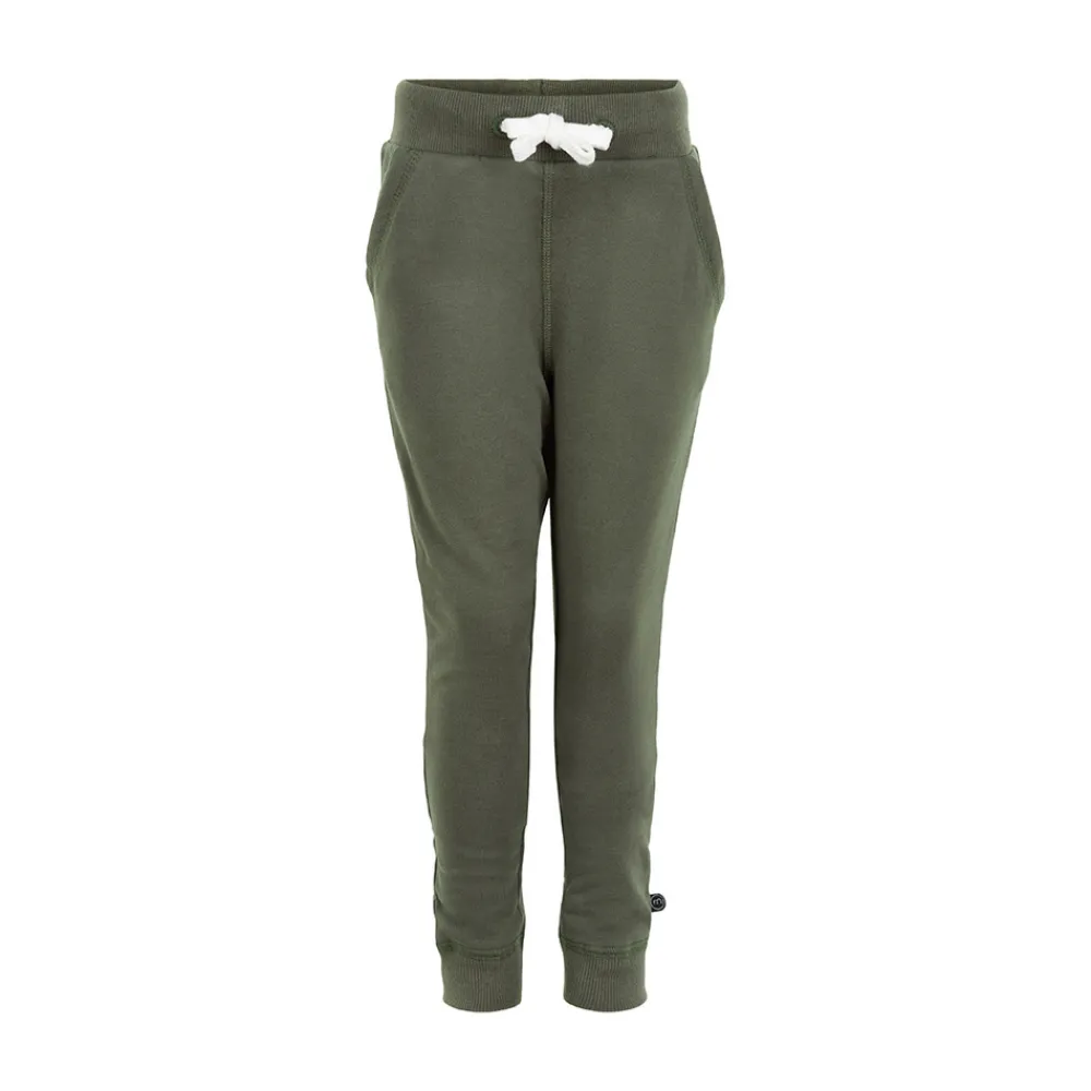 Minymo 2 Pak Basic Sweatbuks - 978 Grøn- Multipack|Bukser