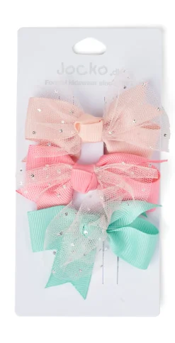 Jocko 3 pak hårspænde - Mix- Festtøj & Tilbehør
