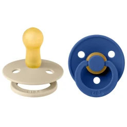 BIBS 2 pk.Colour Latex Size 2 Vanilla/Cornflower- Sutter