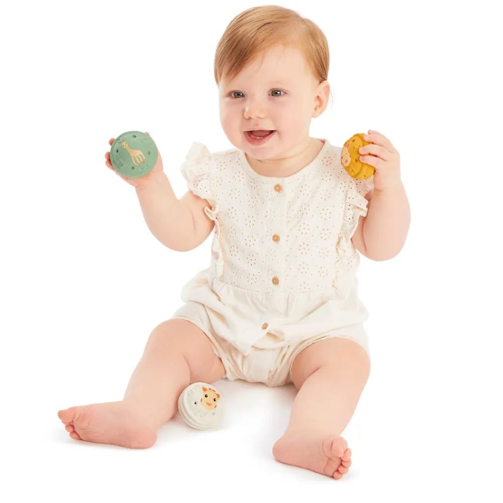 Sophie la Girafe 3 sansebolde med lyd- Sansebolde