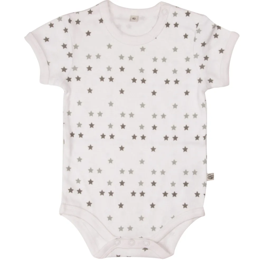 Pippi 4 Stk K/Æ Bodystockings - Offwhite 200- Multipack|Bodystocking Kortærmet