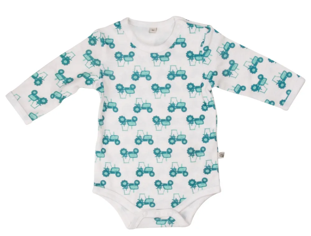 Pippi 4 Stk L/Æ Bodystockings - Lyseblå 700- Multipack|Bodystocking Langærmet