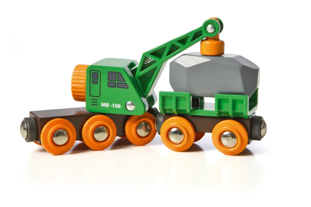 Brio 33698 Togvogn med kran- Togbaner & Tog