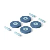 MODU 4 x Foam wheels Deep Blue / Sky Blue- Store Byggesæt|Tumlemøbler