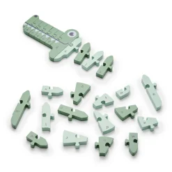 Moover Toys A, B, C krokodille puslespil i grøn- Puslespil