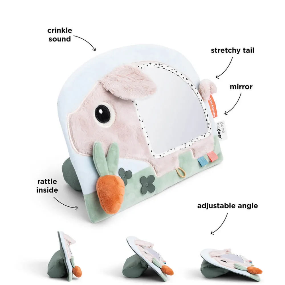 Done By Deer Aktivitets gulvspejl Pigee Farvemix- Aktivitetslegetøj