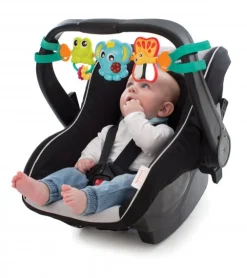 Playgro Aktivitets Leg - Travel Trio Musical Pram- Legetøj Til Barnevogne & Autostole