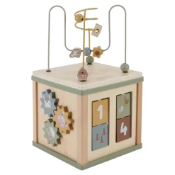 Little Dutch Aktivitetskube - Farm- Trælegetøj|Puttekasser