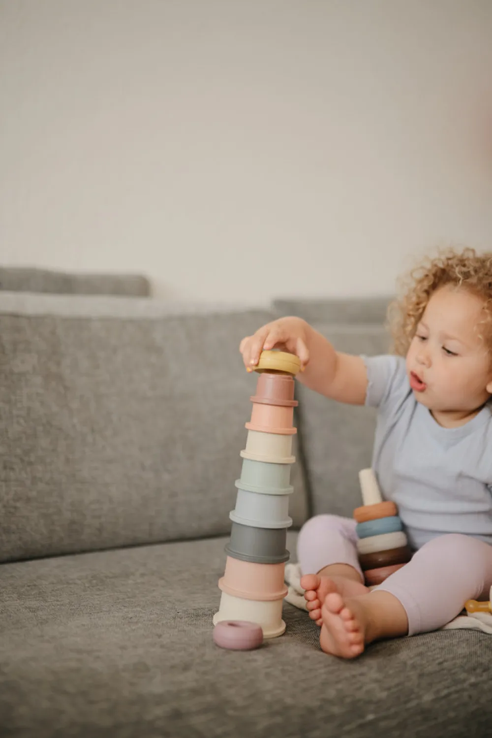 MUSHIE Aktivitetslegetøj Stablekopper - Original- Stabelklodser