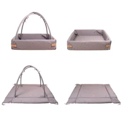 Filibabba Aktivitetsnest Quilt - dark grey- Aktivitetstæpper