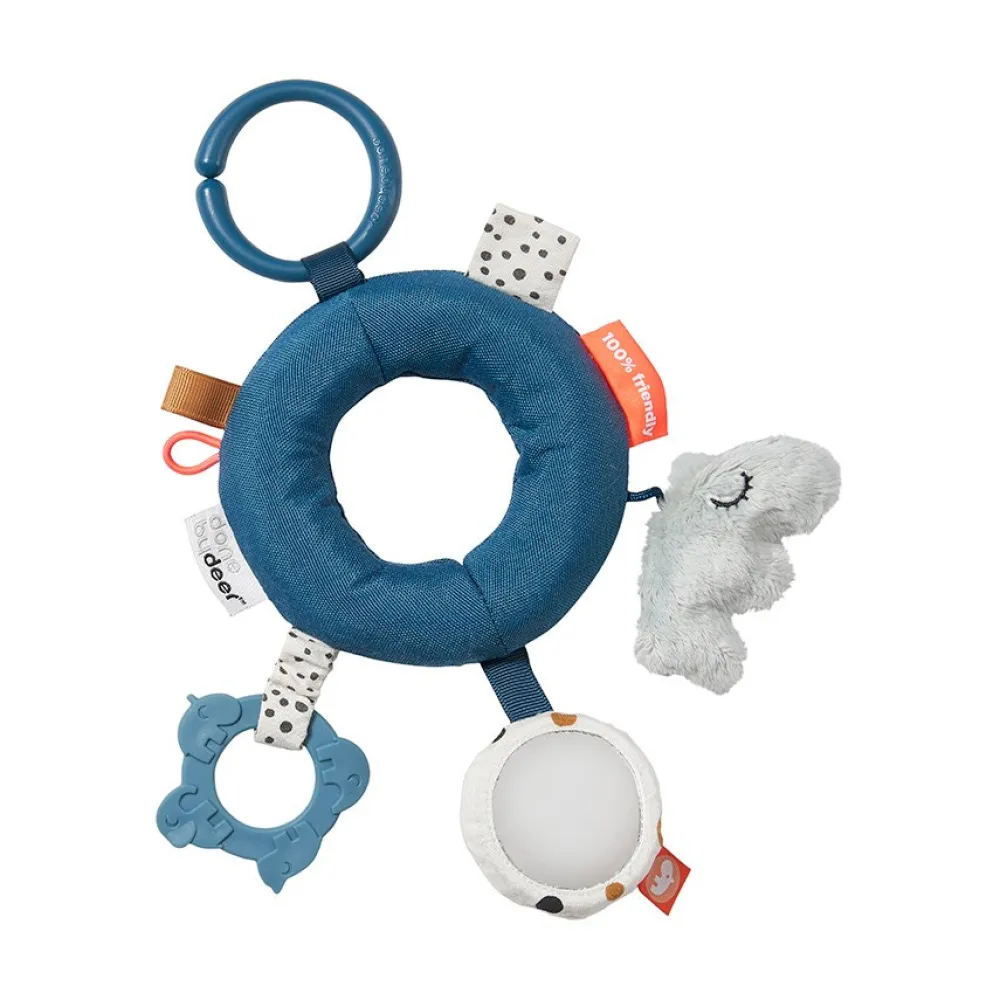 Done By Deer Aktivitetsring Blå- Legetøj Til Barnevogne & Autostole