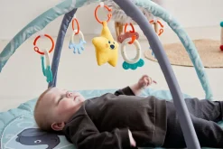 Scandinavian Baby Products Aktivitetsstativ m. 5 stykker legetøj - ZOO- Aktivitetstæpper