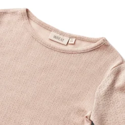 Wheat Alli Uld T-shirt Langærmet - Pale lilac- Uldoverdele|Bluser
