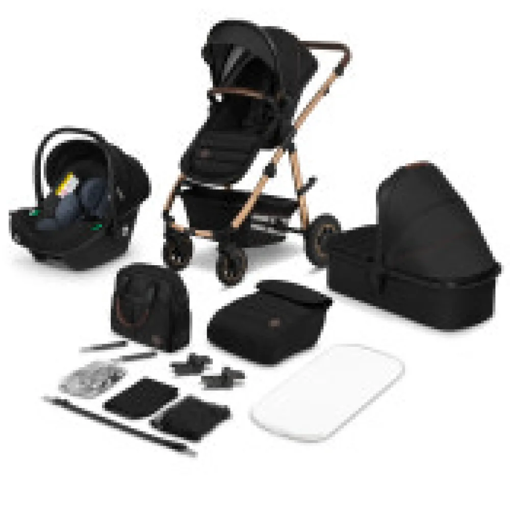 Lionelo Amber 3-i-1 - Black onyx- Kombivognspakker|Vognpakker