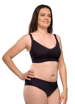 Carriwell Amme BH Med Gelé Bøjle og Indlæg - Sort- Amme Bh'Er