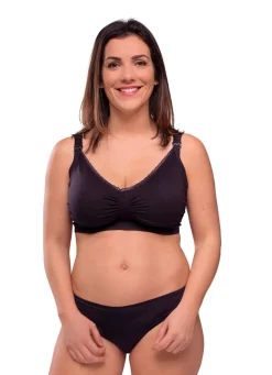 Carriwell Amme BH Med Gelé Bøjle og Indlæg - Sort- Amme Bh'Er