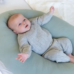 Doomoo Amme og graviditetspude - Muslin grøn-Børn Graviditetspuder|Ammepuder