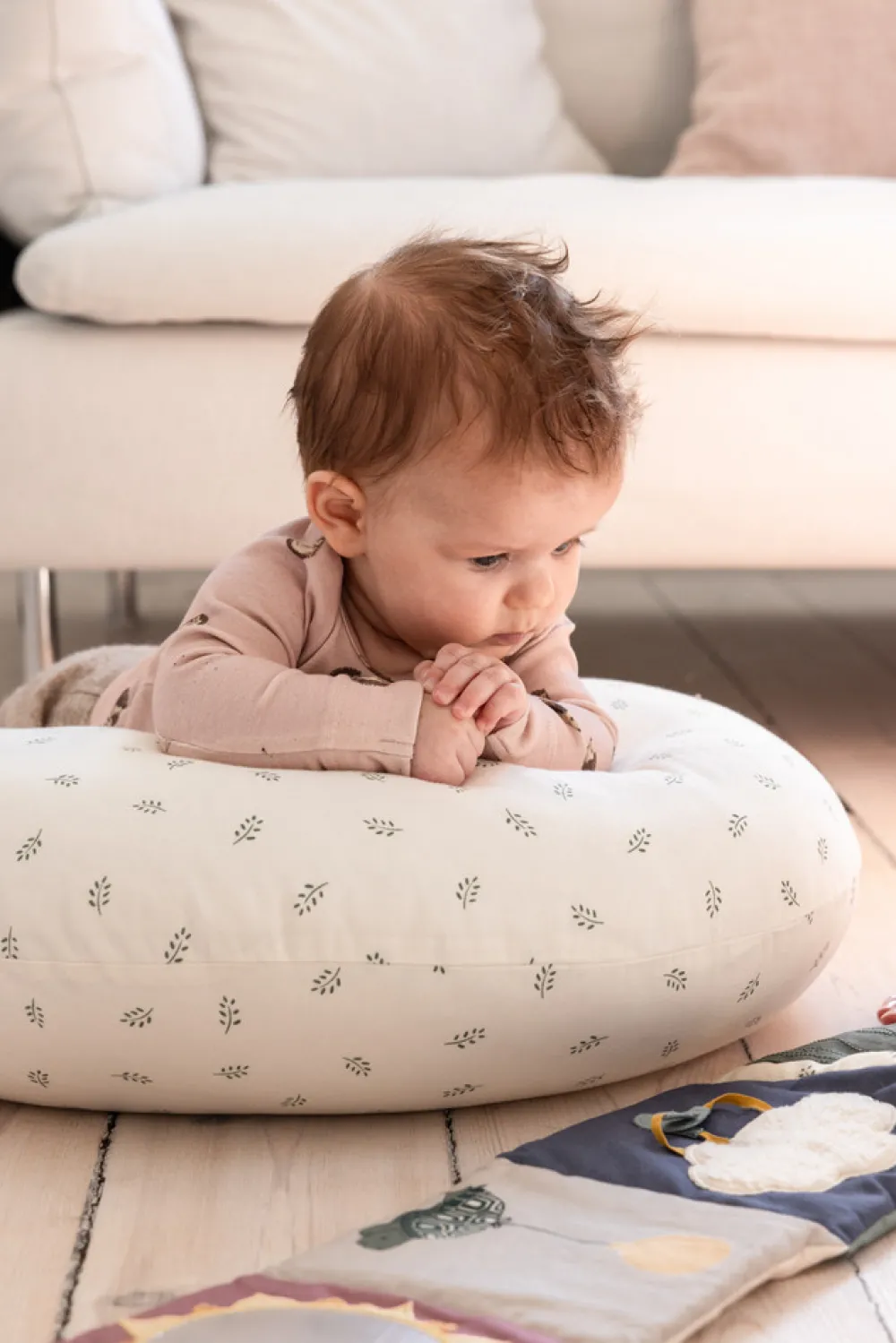 Sebra Ammepude, Sophora Leaves, beige/grøn, Kapok-Børn Ammepuder|Graviditets- & Ammepuder