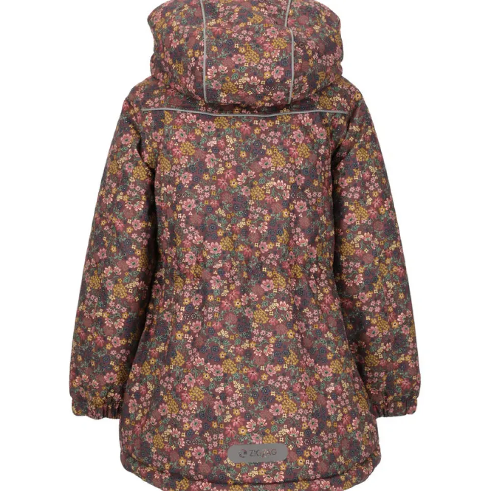 ZIG ZAG Angelina V2 Printet Parka W-Pro 10000 - Dull gold- Vinterjakker & Bukser