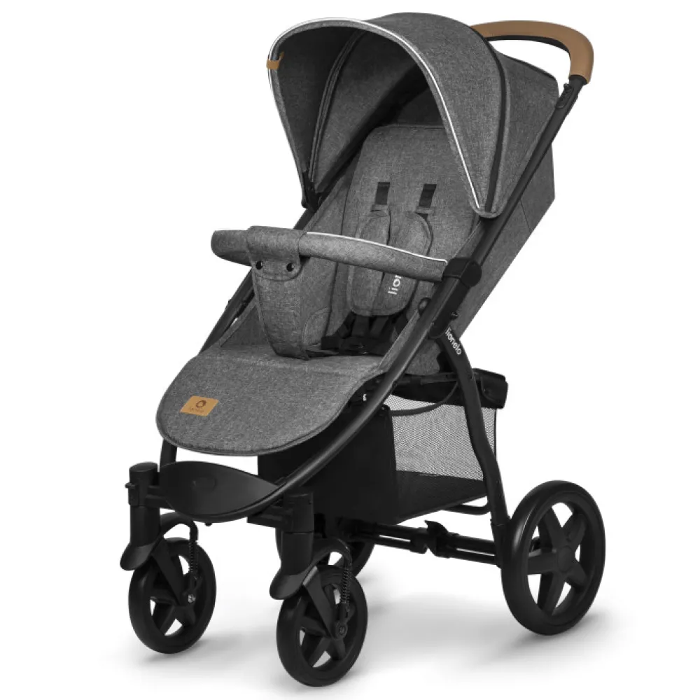 Lionelo Annet Plus klapvogn - stone caramel- Klapvogne Med Flade Sæder