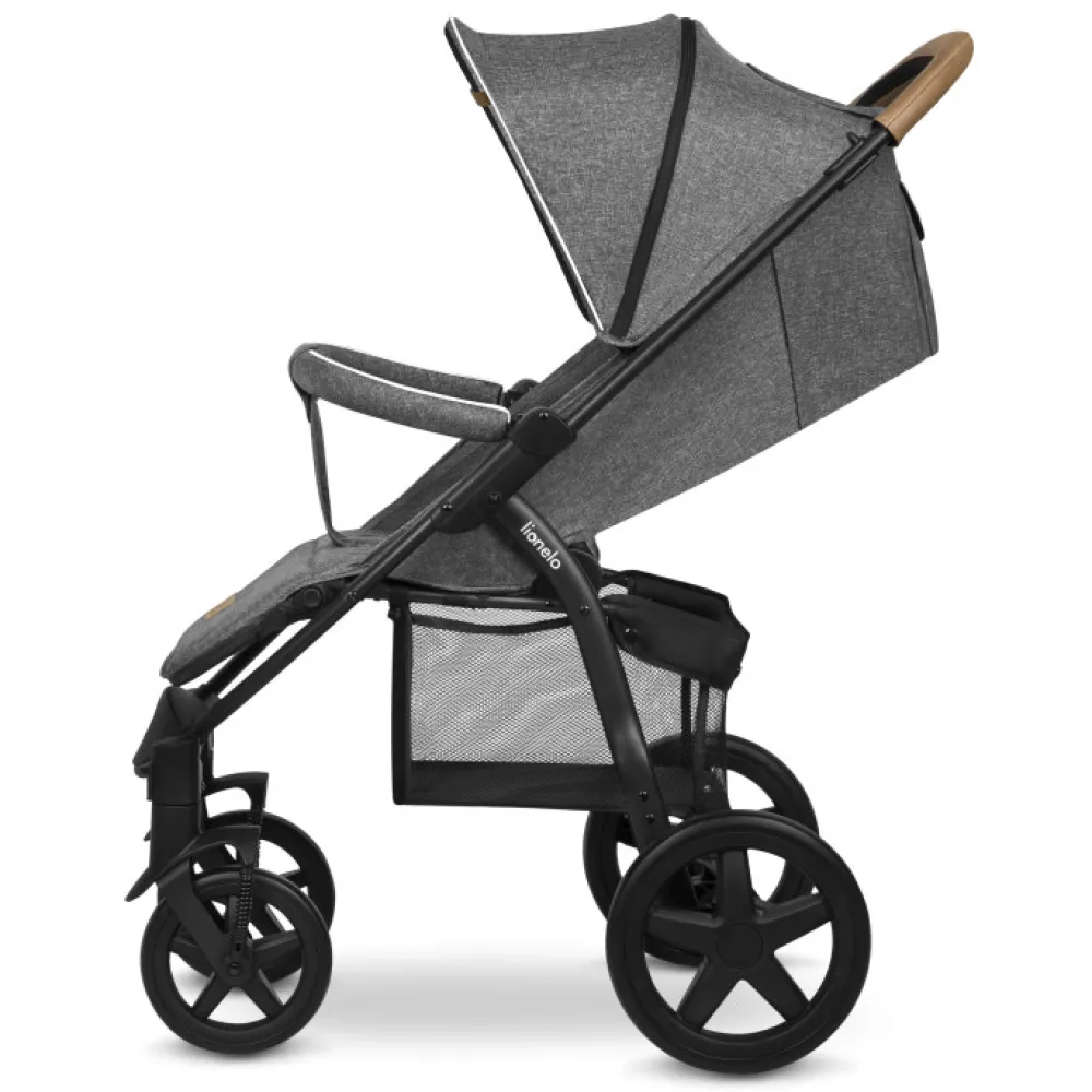 Lionelo Annet Plus klapvogn - stone caramel- Klapvogne Med Flade Sæder