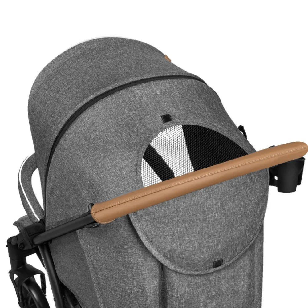 Lionelo Annet Plus klapvogn - stone caramel- Klapvogne Med Flade Sæder