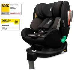 Lionelo Antoon Plus autostol - black onyx- Autostole Med Integreret Baser|Autostole 40-125 Cm (0-6 År)