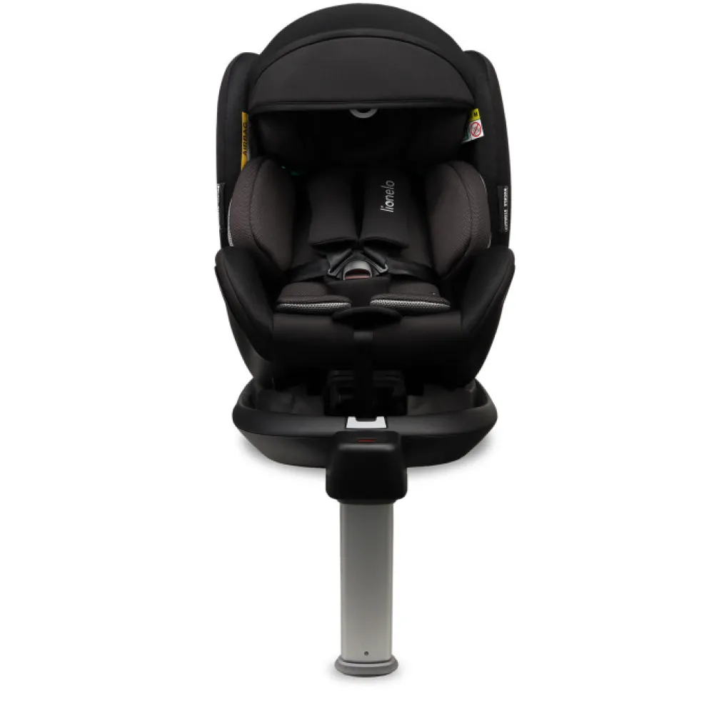 Lionelo Antoon Plus autostol - black onyx- Autostole Med Integreret Baser|Autostole 40-125 Cm (0-6 År)