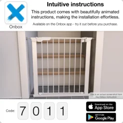 BabyDan ASTA inkl. 1 ekstra forlænger - hvid- Sikkerhedsgitre