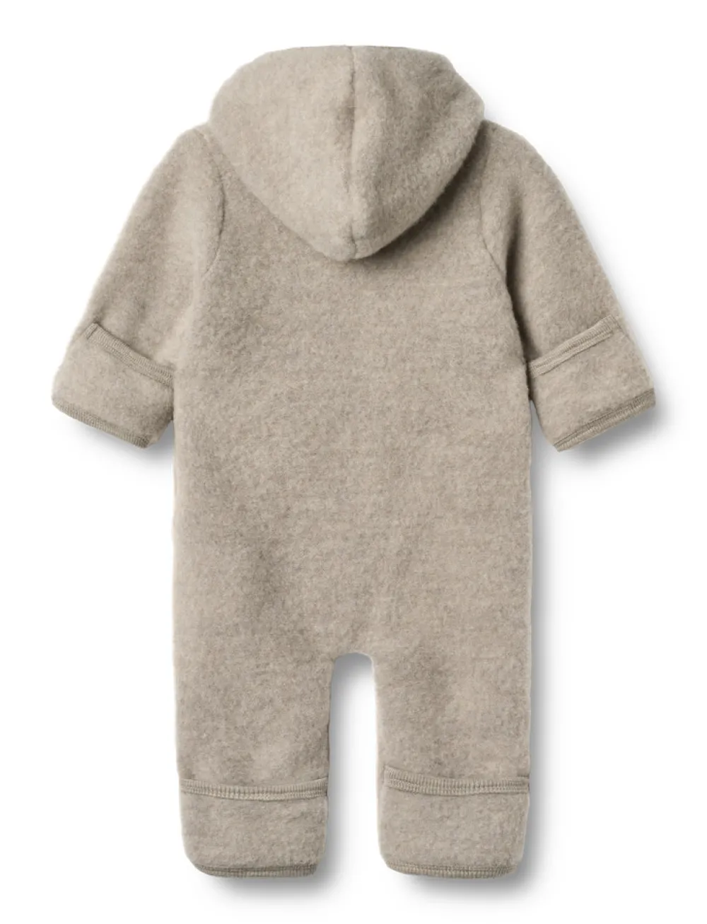 Wheat Ata Uld Fleece Heldragt - Khaki melange- Køredragter|Ulddragter