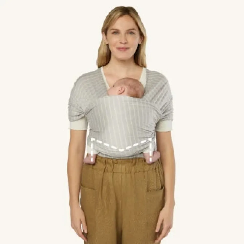 Ergobaby Aura Mesh Strækvikle - Soft Grey- Bæreseler & Vikler