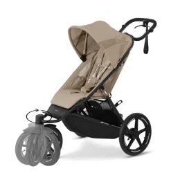 Cybex Avi Spin - Almond beige- Løbevogne|Klapvogne Med Flade Sæder