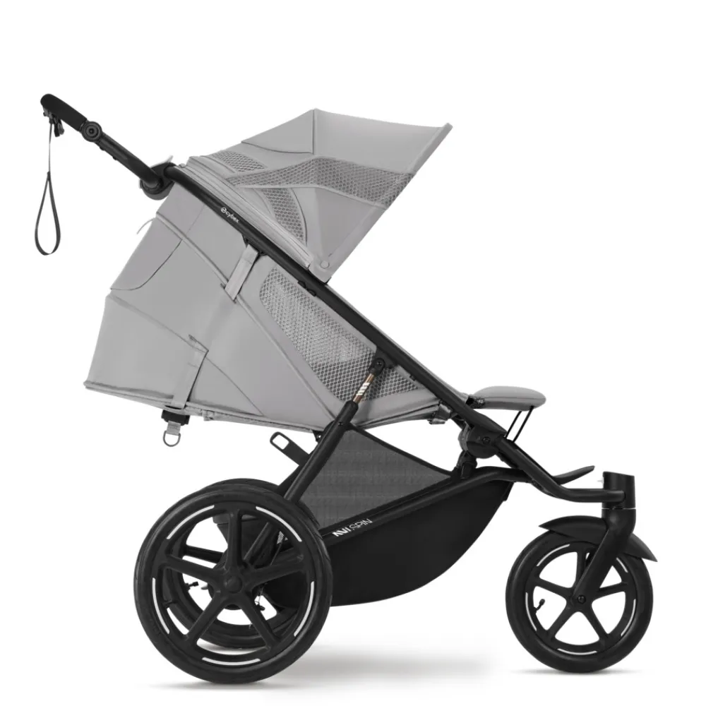 Cybex Avi Spin - Fog Grey- Løbevogne|Klapvogne Med Flade Sæder