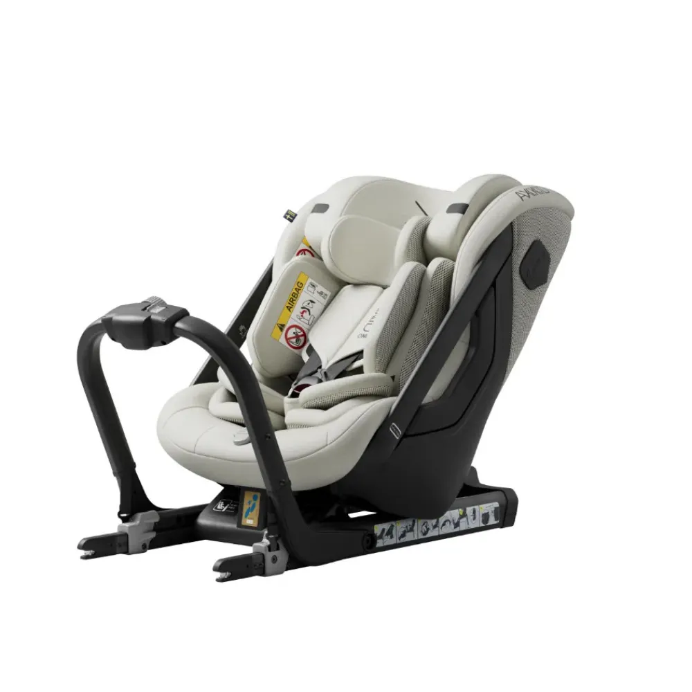 AXKID ONE+ 3 Beachgrass Beige- Autostole 40-125 Cm (0-6 År)