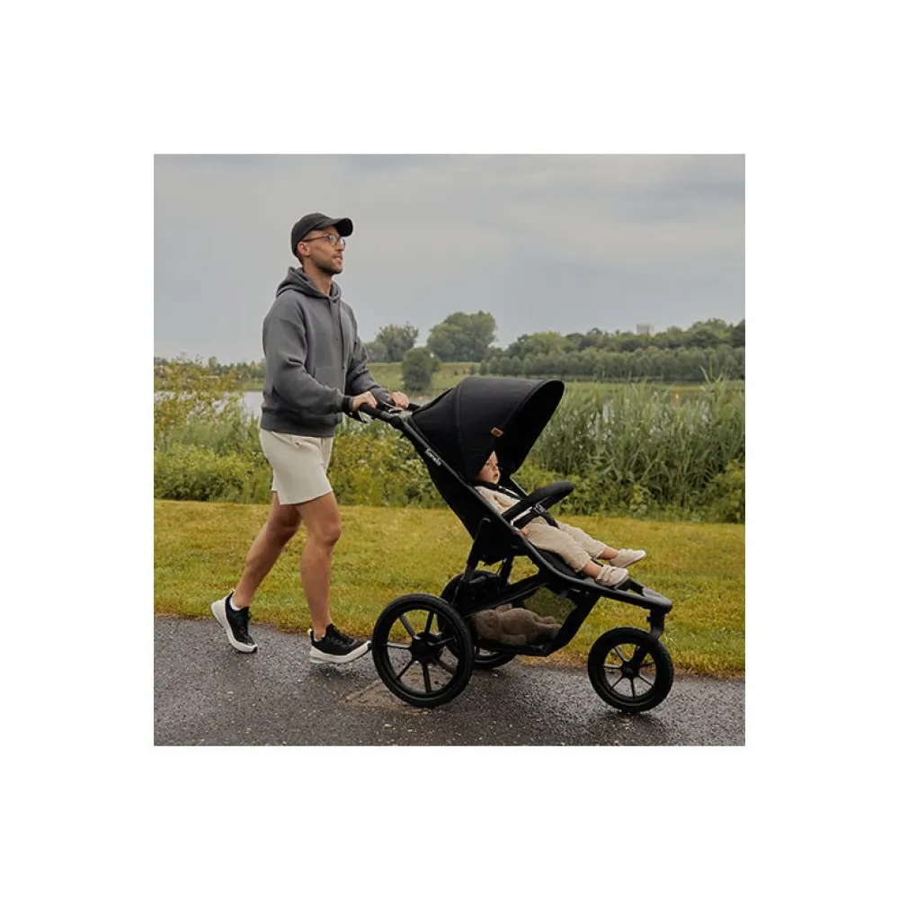 Lionelo Azura - black onyx- Klapvogne Med Flade Sæder