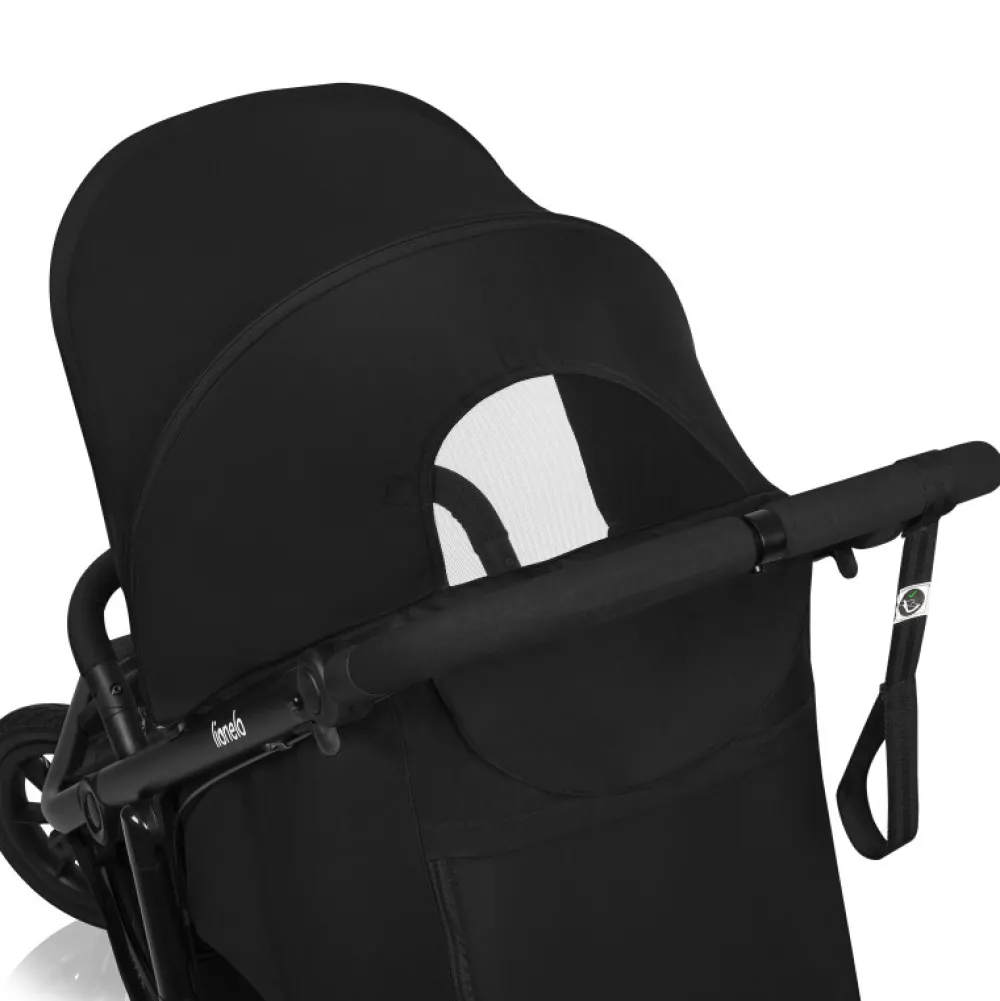 Lionelo Azura - black onyx- Klapvogne Med Flade Sæder