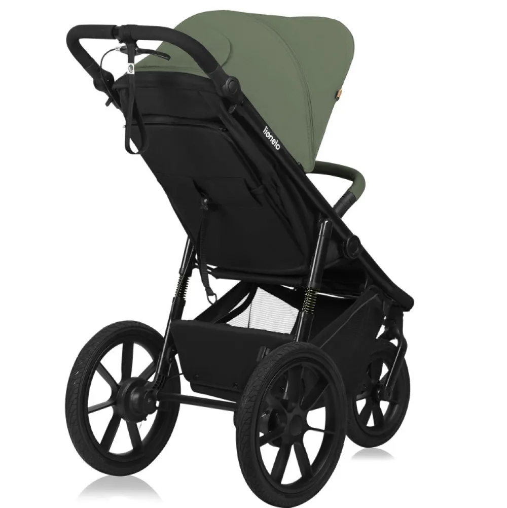 Lionelo Azura - green forest- Klapvogne Med Flade Sæder