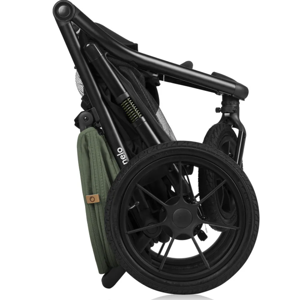 Lionelo Azura - green forest- Klapvogne Med Flade Sæder