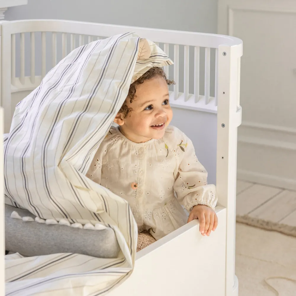 Sebra Baby & Jr. seng - classic white - FSC®-Børn Tremmesenge