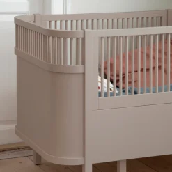 Sebra Baby & Jr. seng - jetty beige - FSC®-Børn Tremmesenge