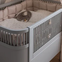 Sebra Baby & Jr. seng - stone grey - FSC®-Børn Tremmesenge