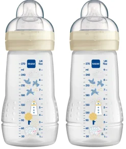 MAM Baby Bottle 270 Ml, 2-Pak- Sutteflasker