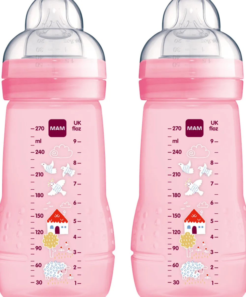 MAM Baby Bottle 270 Ml, 2-Pak- Sutteflasker