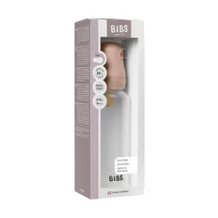 BIBS Baby Bottle Latex 1 pack 270 ml Blush- Sutteflasker