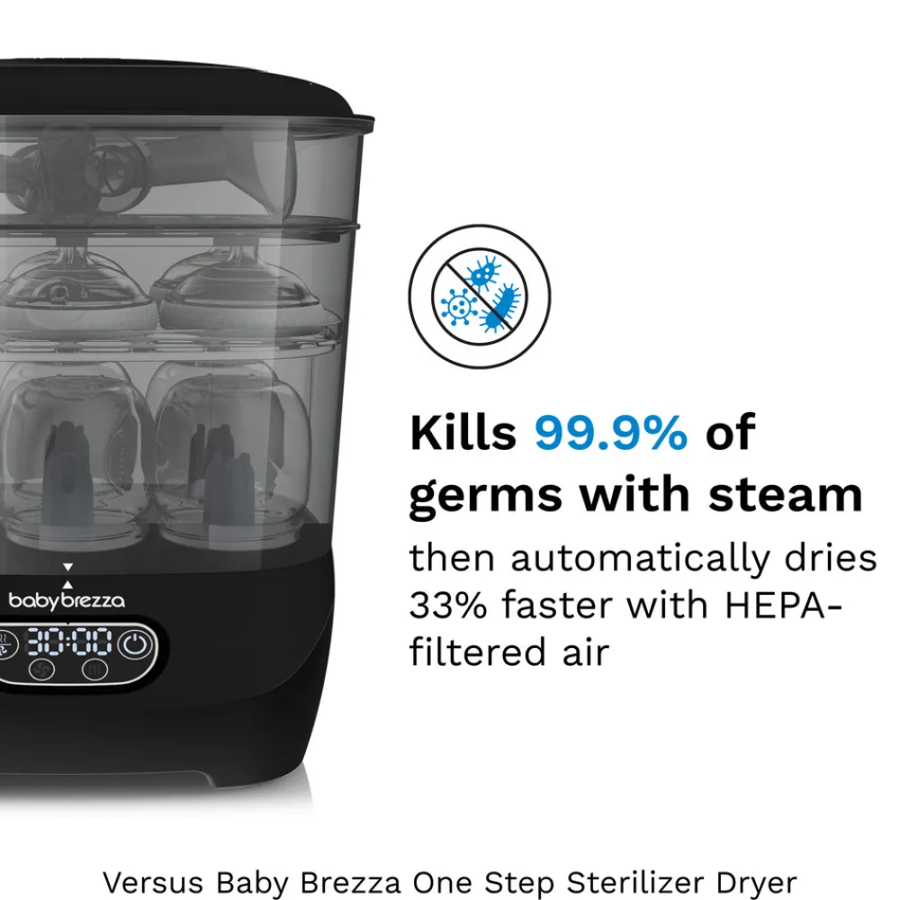 Baby Brezza Sterilizer Dryer Advanced Black- Tilberedning & Rengøring