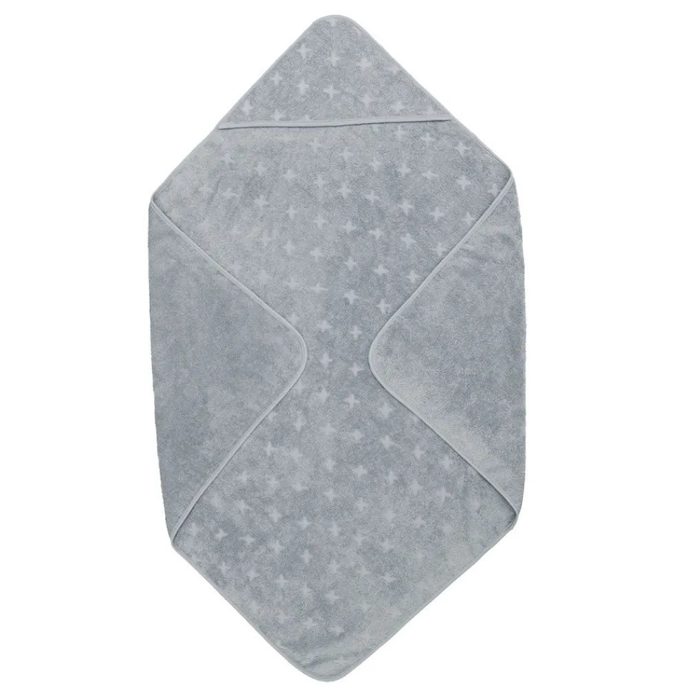 Müsli Baby Håndklæde, 100x100 cm - Jasmin blue-Børn Badekåber & Håndklæder